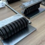 2 x Self-Jacking Folding Recovery Skate Dolly - 3T Wheel Loader Mover - Image 2